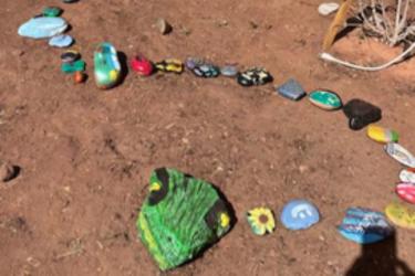 Fort Sumner Library's William Snakespear made by our very own community patrons.